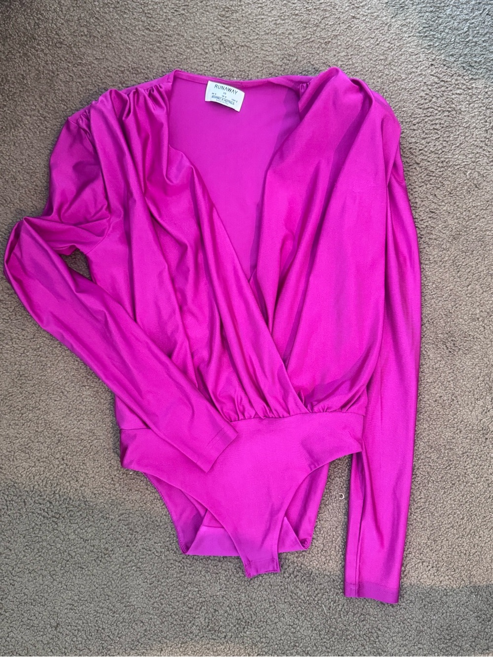 Runaway The Label Fuchsia Hey Suit Bodysuit